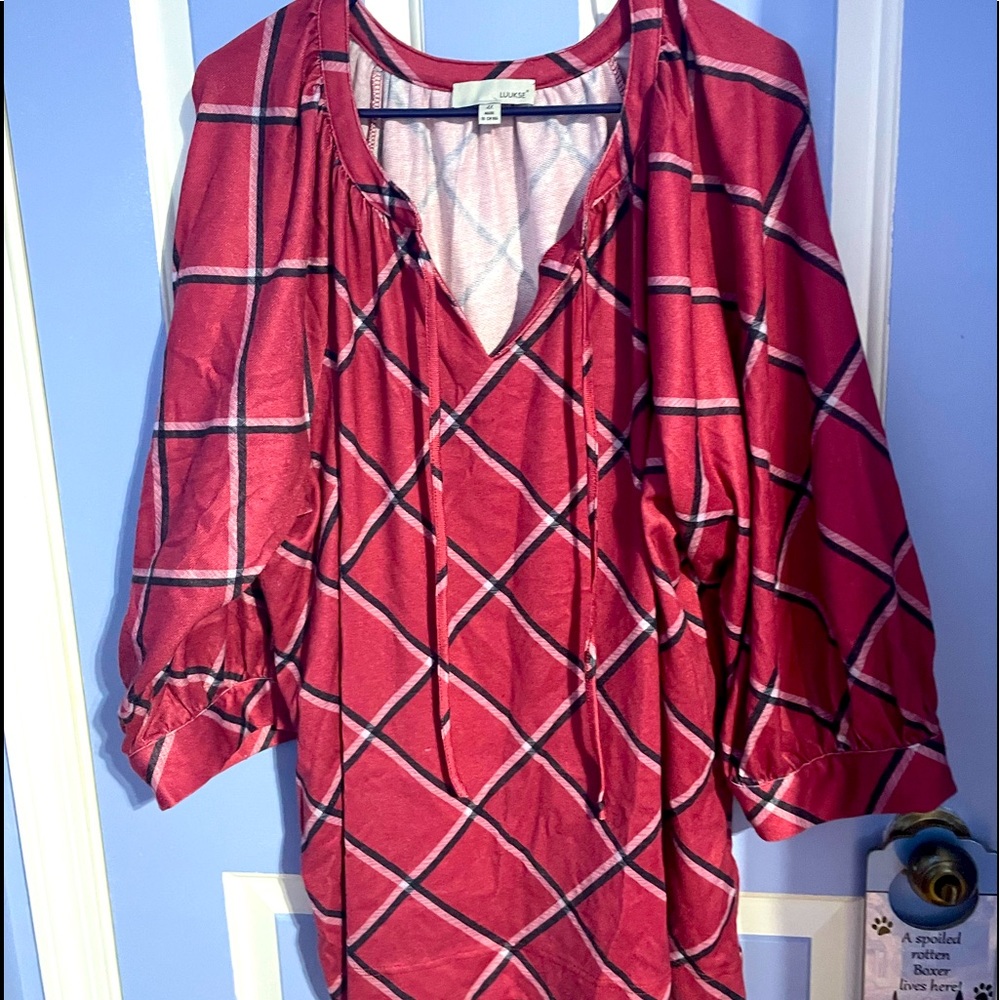 Luukse Plaid top